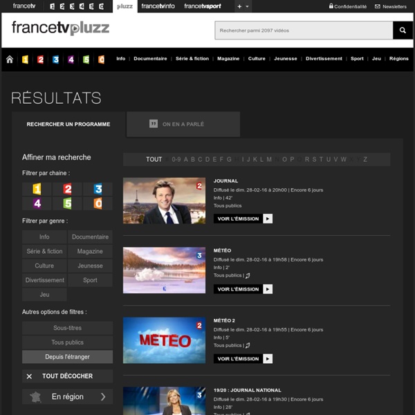 Voir ou revoir les programmes de france télévisions - France Télévisions