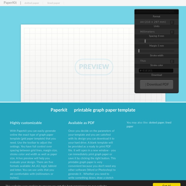 Printable graph paper template in PDF - Paperkit