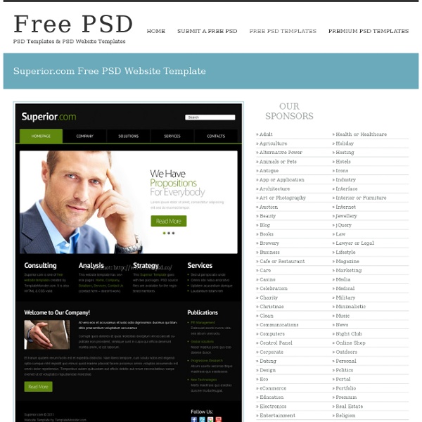Superior.com Free PSD Template