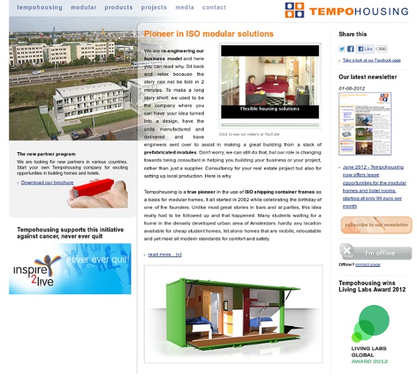 Tempohousing, building with containers