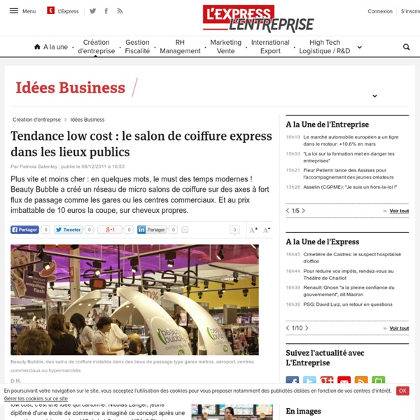 Tendance low cost : le salon de coiffure express dans les lieux publics
