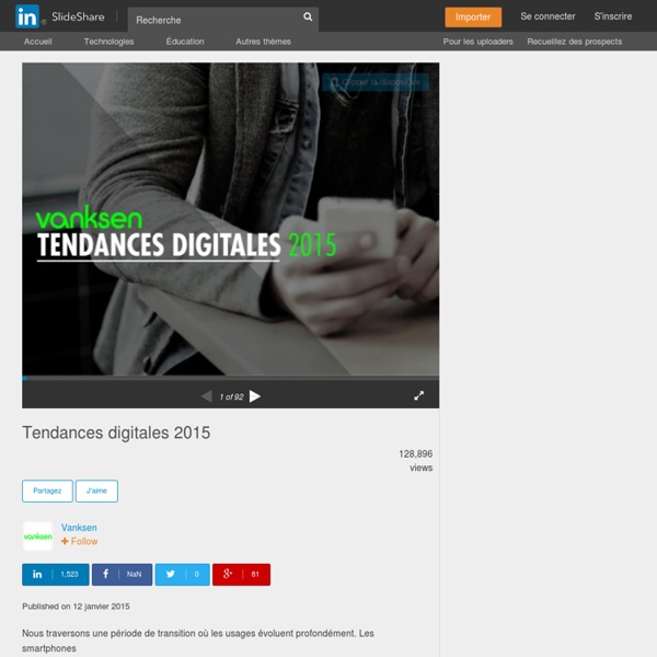 Tendances digitales 2015