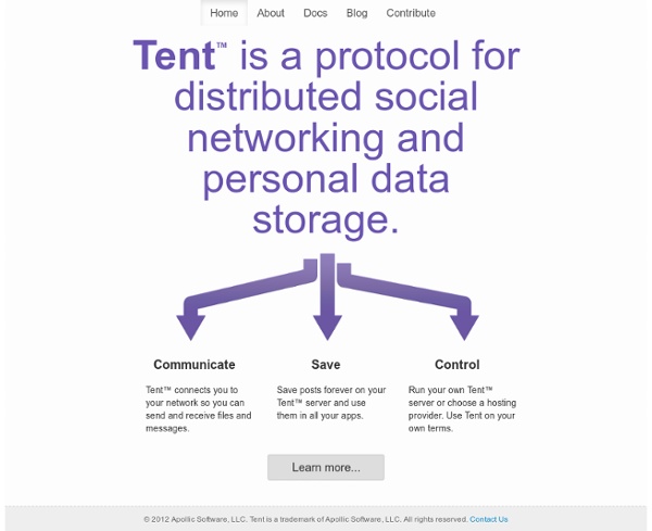 Tent — All your data in one place