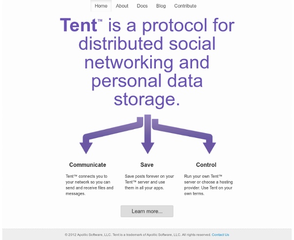 Tent - the decentralized social web