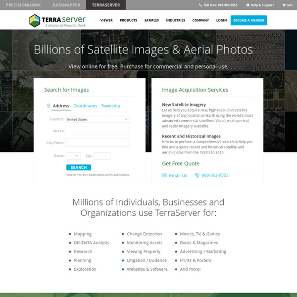 Satellite Photos, Aerial Photography, and Images. Terraserver.com