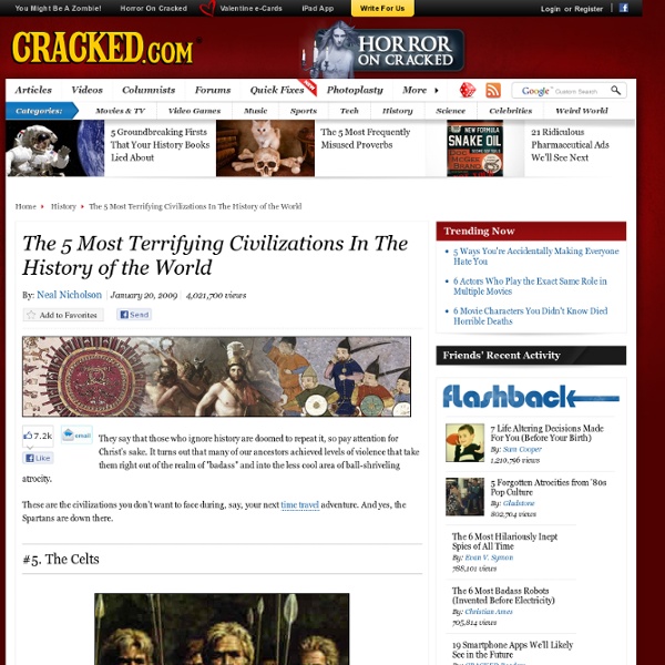 The 5 Most Terrifying Civilizations In The History of the World