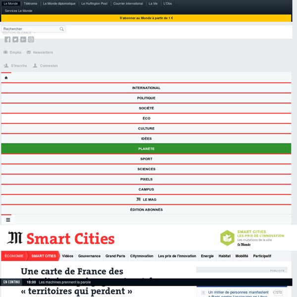 Une carte de France des « territoires qui gagnent » et des « territoires qui perdent »