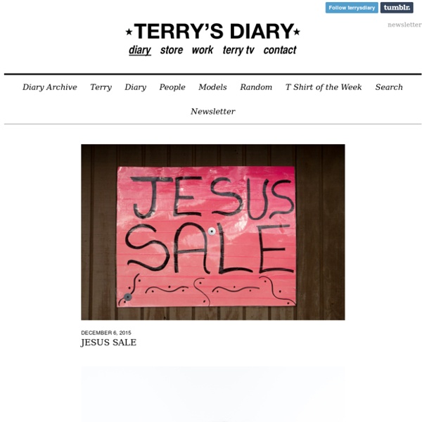 Terry Richardson's Diary
