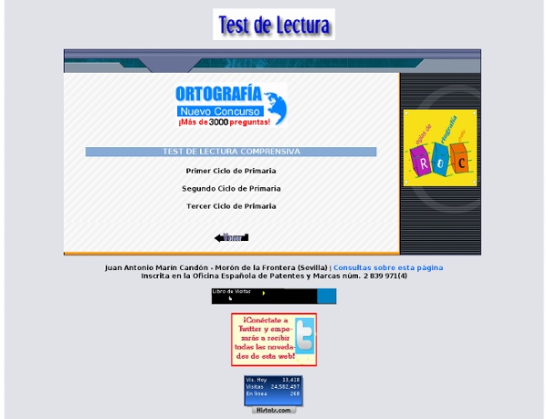 TEST COMPRENSIÓN LECTORA