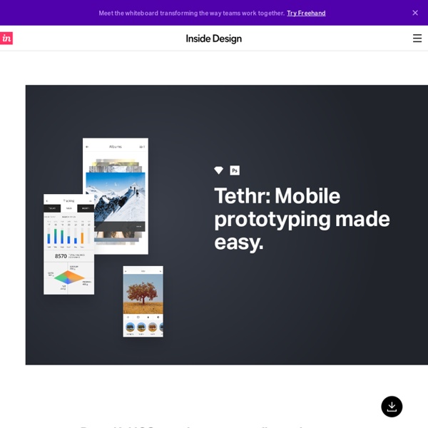 TETHR – The Most Beautiful iOS Design Kit Ever Made – by InVision