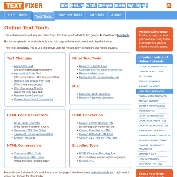Text Fixer - Online Text Tools