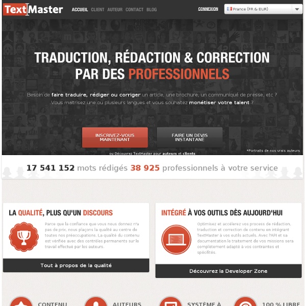 TextMaster - Textes de qualité par des professionnels