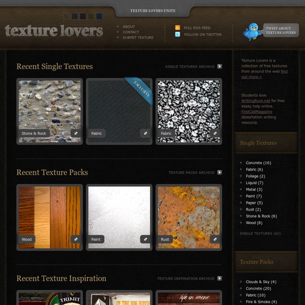 Free textures, texture tutorials and texture inspiration collections from the web