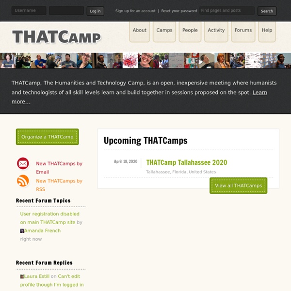 THATCamp: The Humanities And Technology Camp