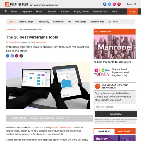 The 20 best wireframing tools