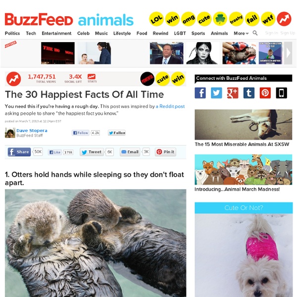 The 30 Happiest Facts Of All Time