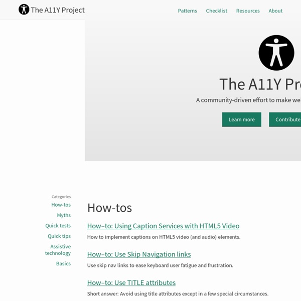 The Accessibility Project