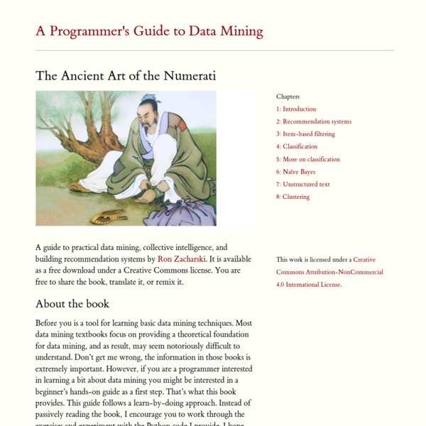 A Programmer's Guide to Data Mining