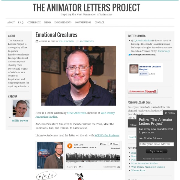 Animator Letters Project