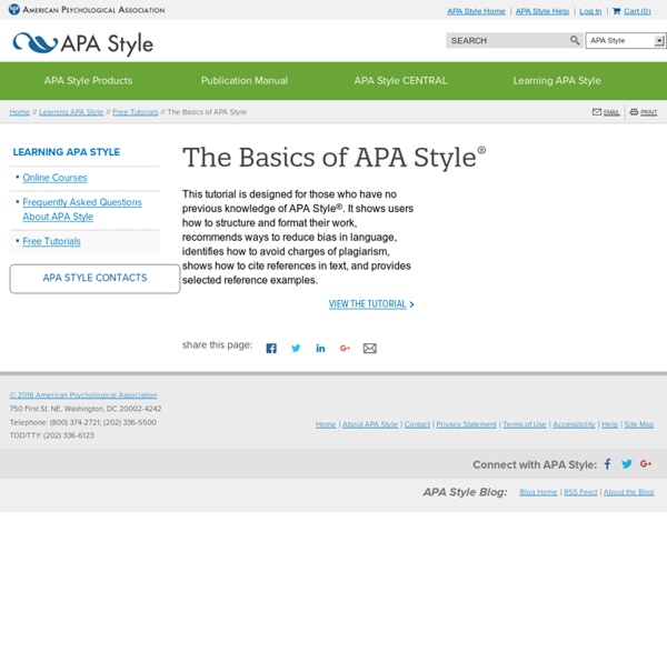 The Basics of APA Style