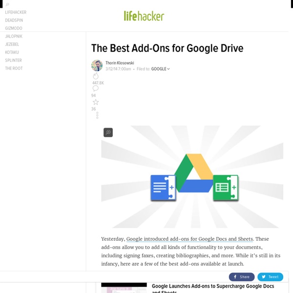 The Best Add-Ons for Google Drive