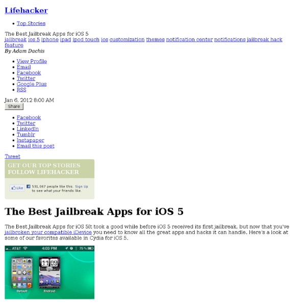 The Best Jailbreak Apps for iOS 5