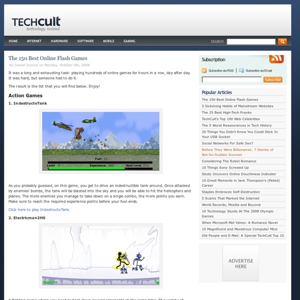 The 150 Best Online Flash Games | Pearltrees