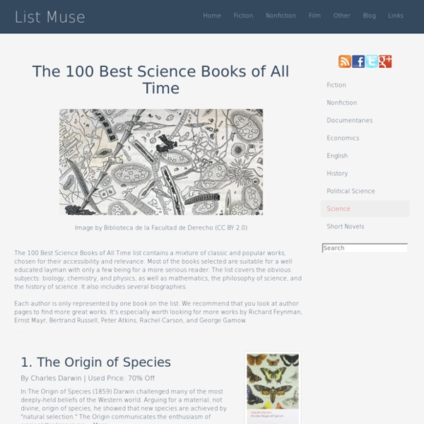 The 100 Best Science Books of All Time - Listmuse.com