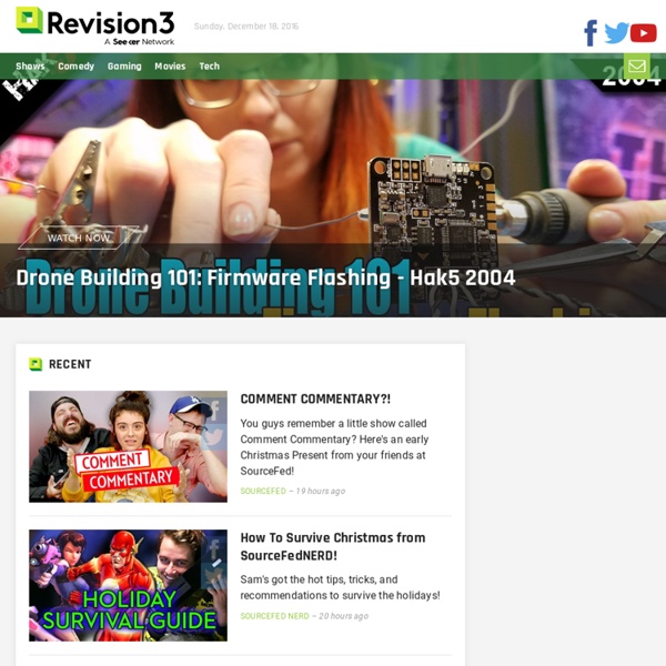 Revision3 The Best TV Shows on the Pearltrees