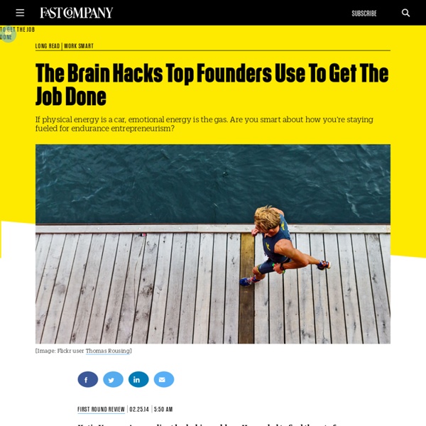 The Brain Hacks Top Founders Use To Get The Job Done