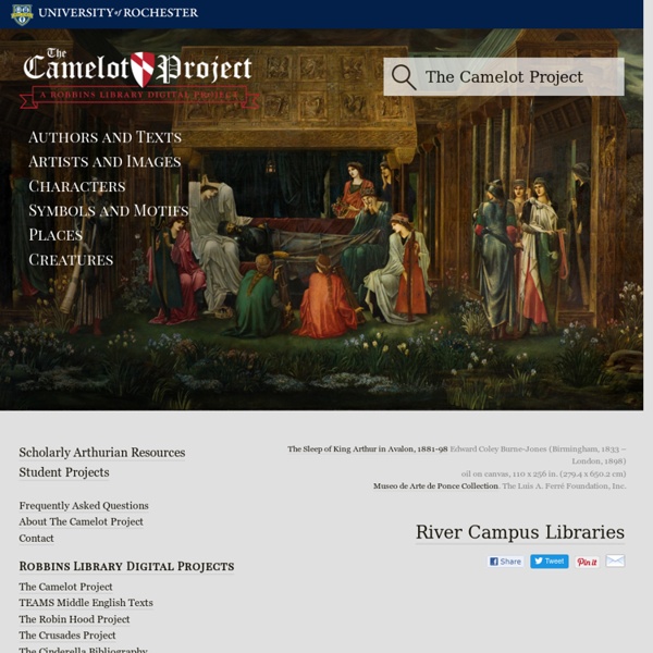 THE CAMELOT PROJECT at the UNIVERSITY OF ROCHESTER