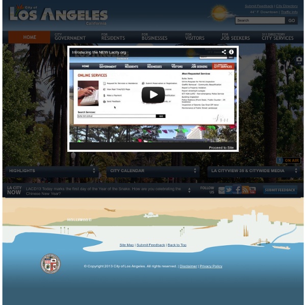 The Official Web Site of The City of Los Angeles - Home