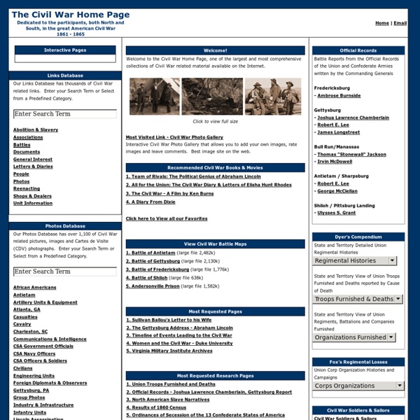The Civil War Home Page