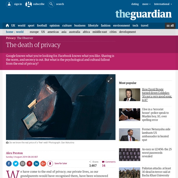 The death of privacy