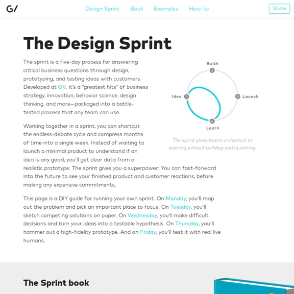 The Design Sprint — Google Ventures