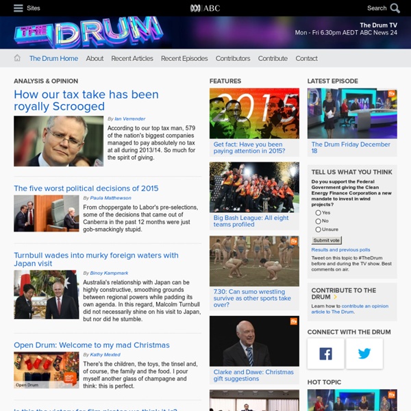 ABC The Drum - Analysis and views on the issues of the day