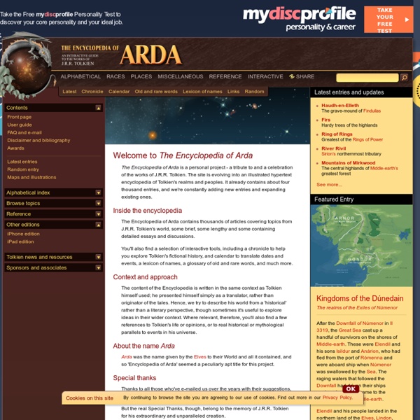 The Encyclopedia of Arda