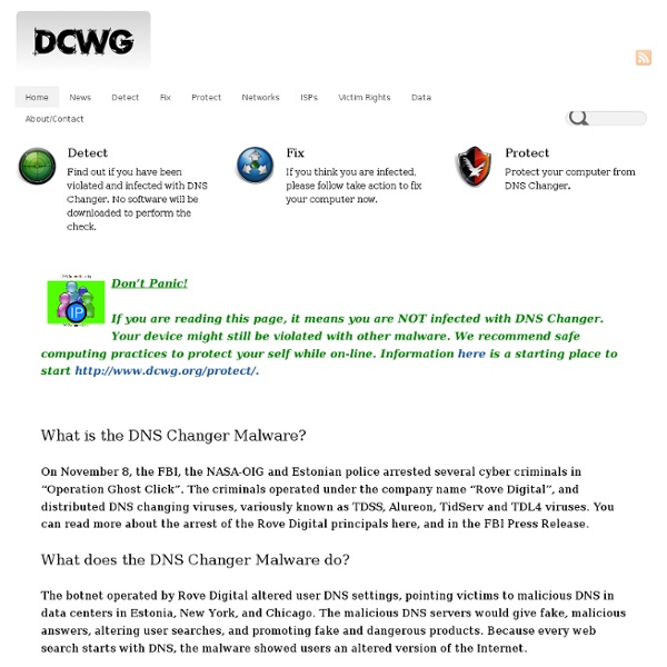 DNS Changer Check-Up - Clean