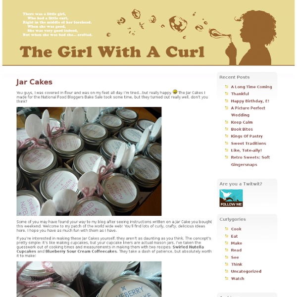 The Girl With A Curl » Blog Archive » Jar Cakes