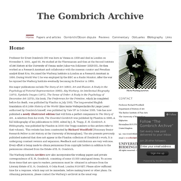 The Gombrich Archive