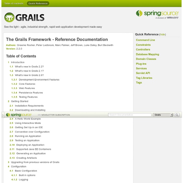 Framework Reference Documentation