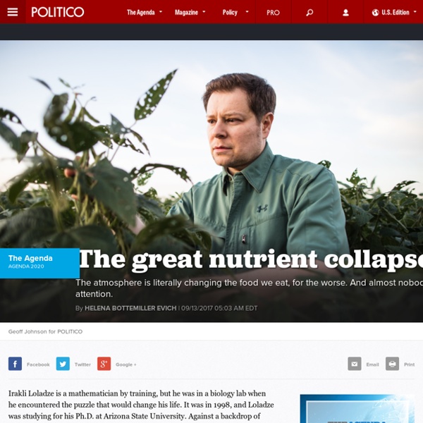 The great nutrient collapse
