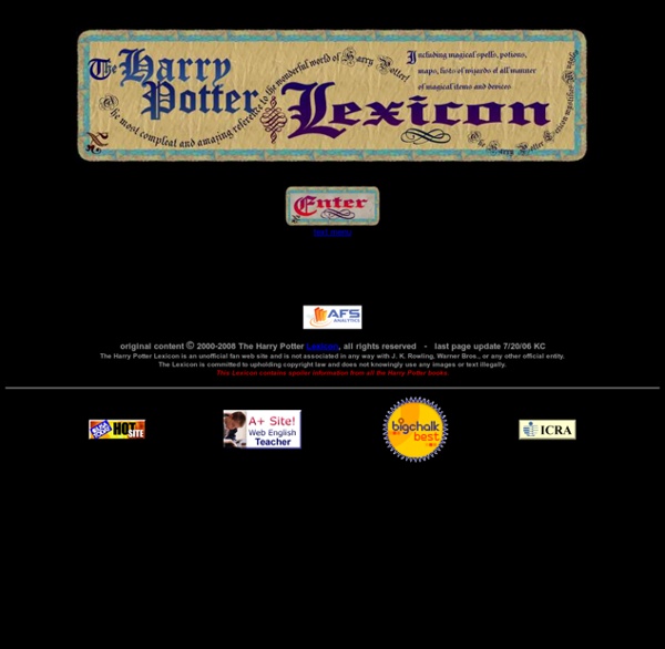 The Harry Potter Lexicon Pearltrees