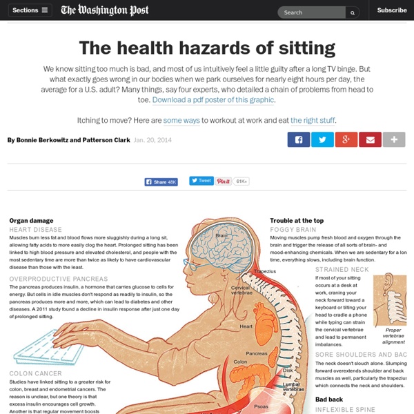The health hazards of sitting