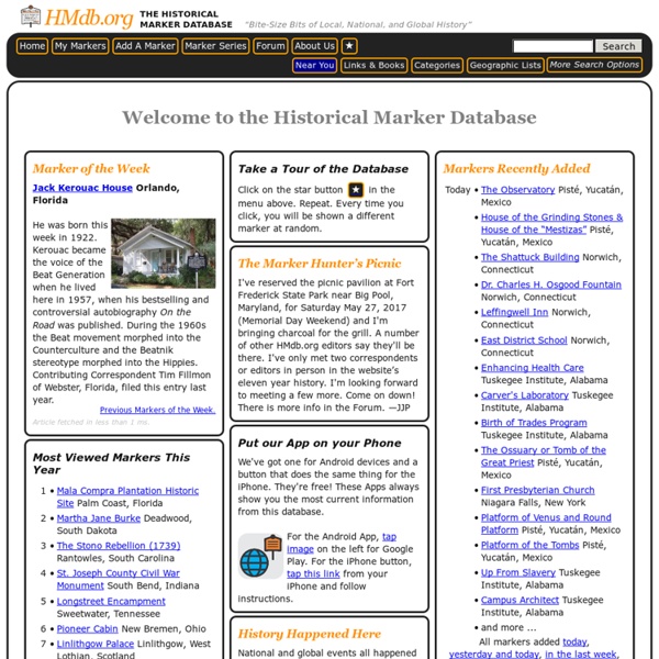 The Historical Marker Database