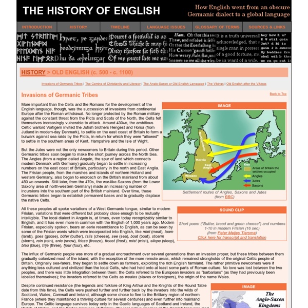 The History of English - Old English (c. 500 - c.1100)