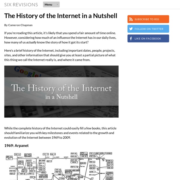 The History of the Internet in a Nutshell