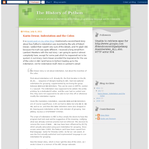 The History of Python