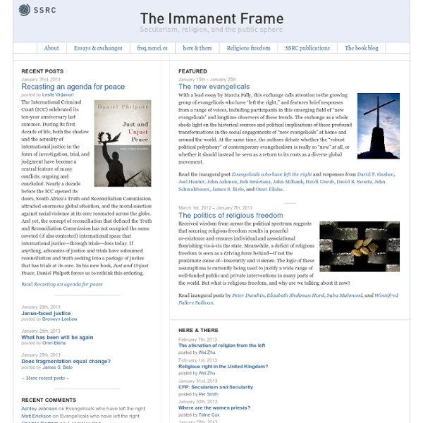 The Immanent Frame