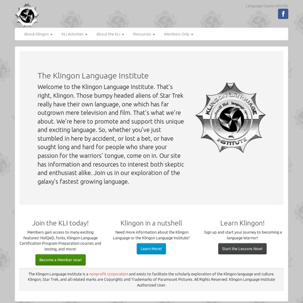 The Klingon Language Institute